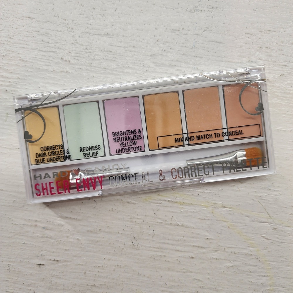 Hard Candy Sheer Envy Conceal &‎ Correct Palette 941 Light Medium Multi-Color